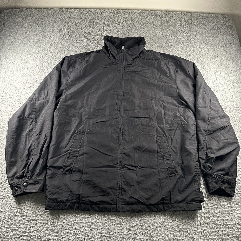 Vtg GAP Jacket Mens L Blue Full Zip‎ Lined Lightweight Coat Windbreaker 90's